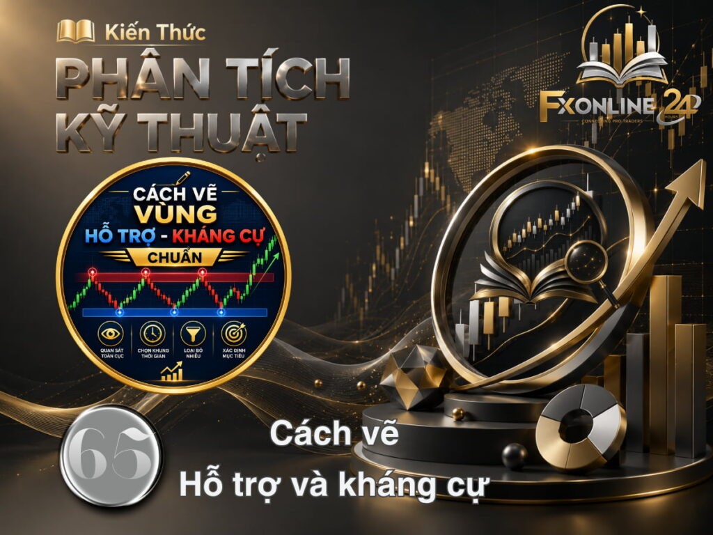 Cách vẽ hỗ trợ và kháng cự trong Forex