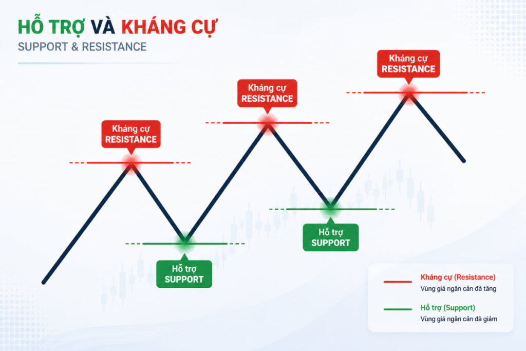 Hỗ trợ và kháng cự là gì