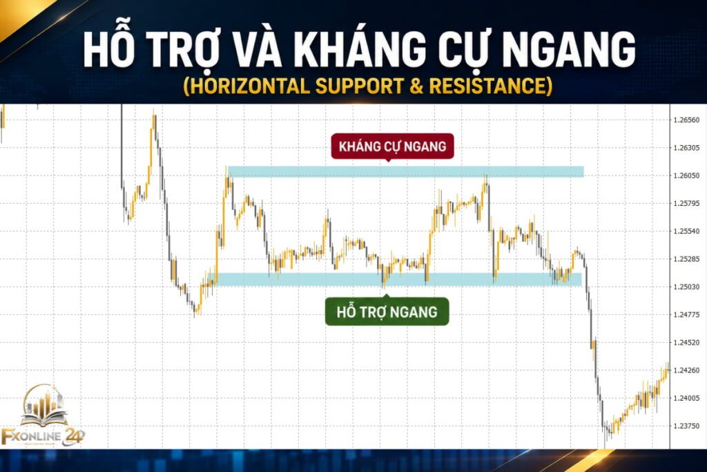 Hỗ trợ và kháng cự ngang (Horizontal Support & Resistance)