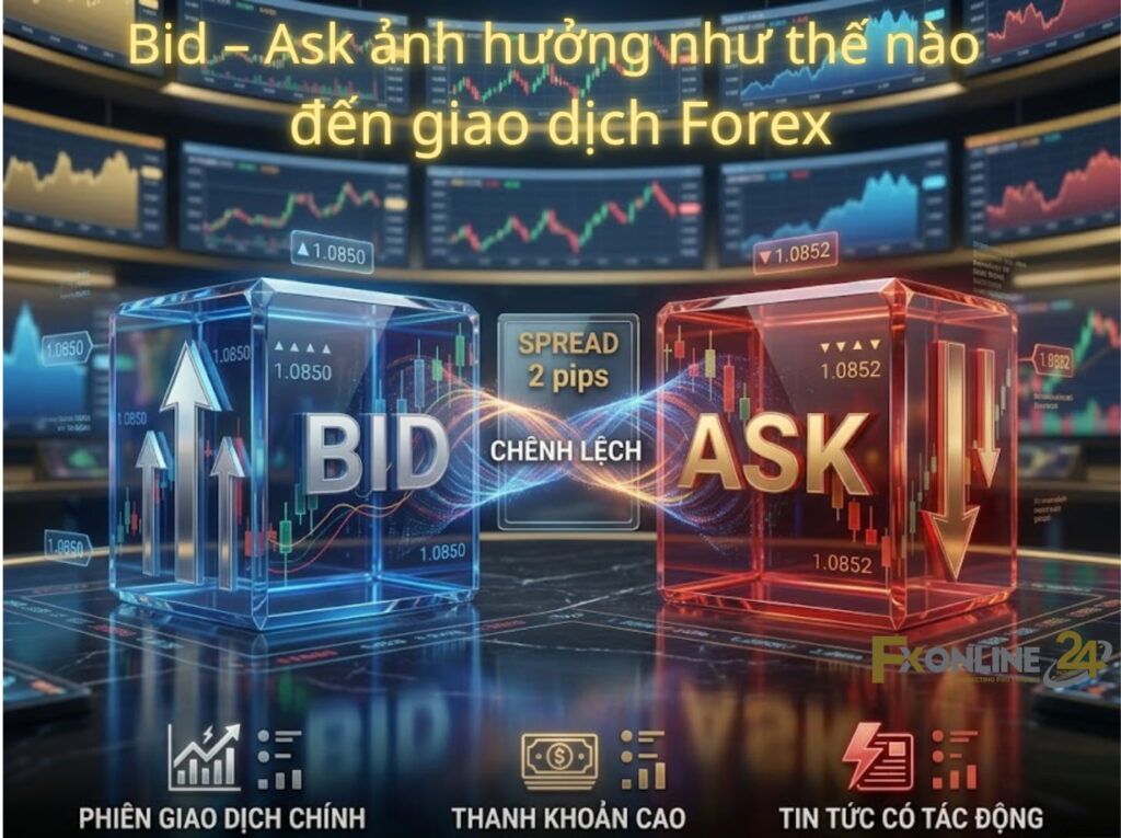 Bid và Ask ảnh hưởng như thế nào đến giao dịch Forex