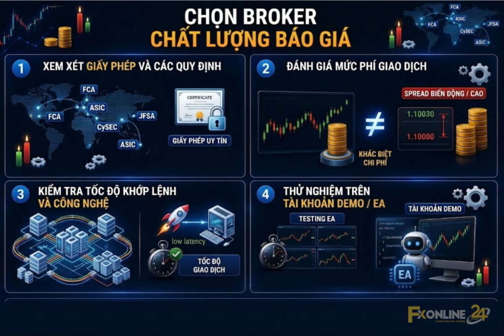 Cách lựa chọn broker có chất lượng báo giá tốt