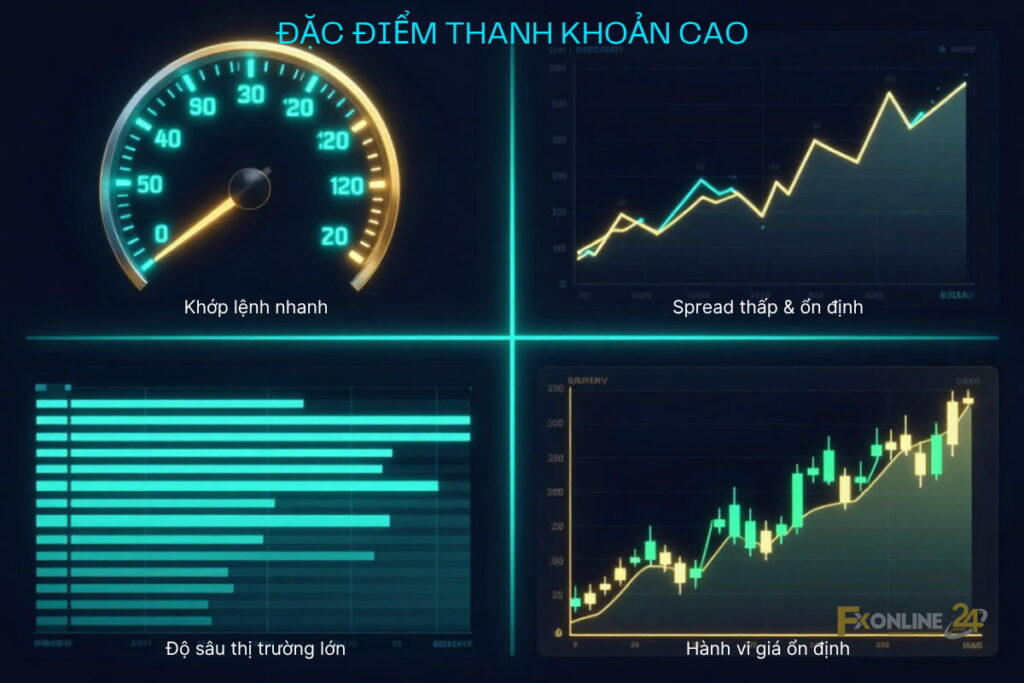 Đặc điểm thanh khoản cao