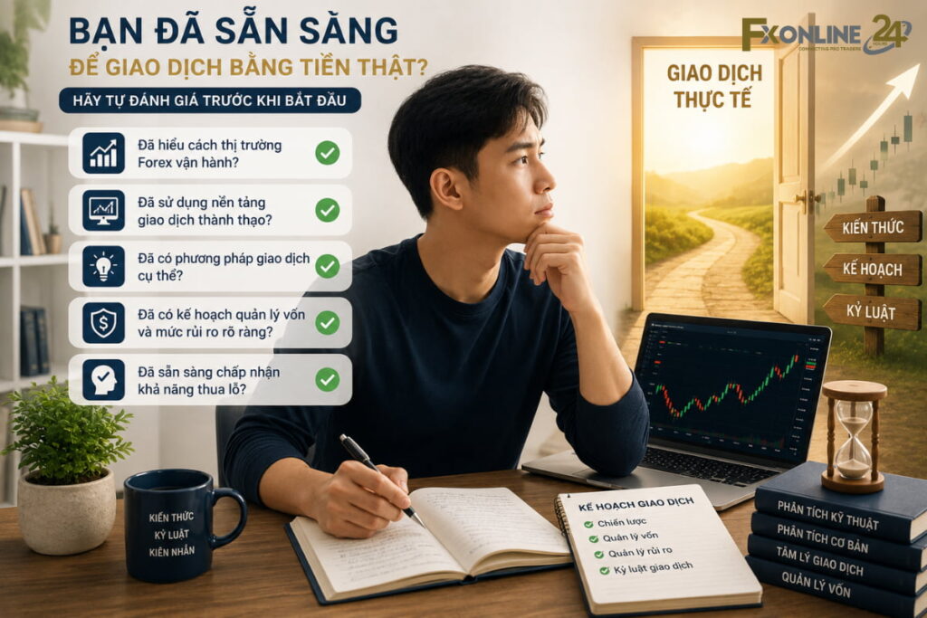 Đánh giá xem bản thân đã thực sự sẵn sàng giao dịch bằng tài khoản Real hay