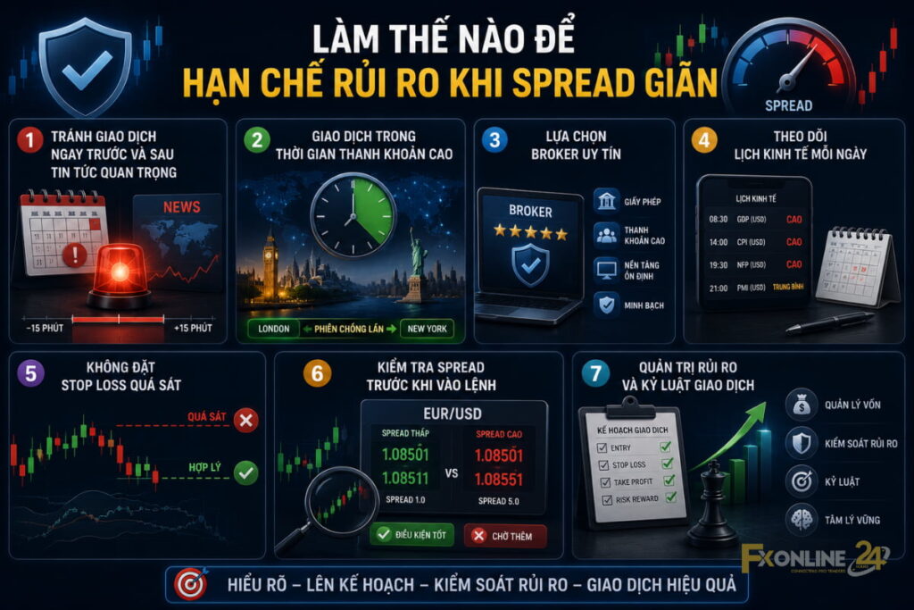 Làm thế nào để hạn chế rủi ro khi spread giãn