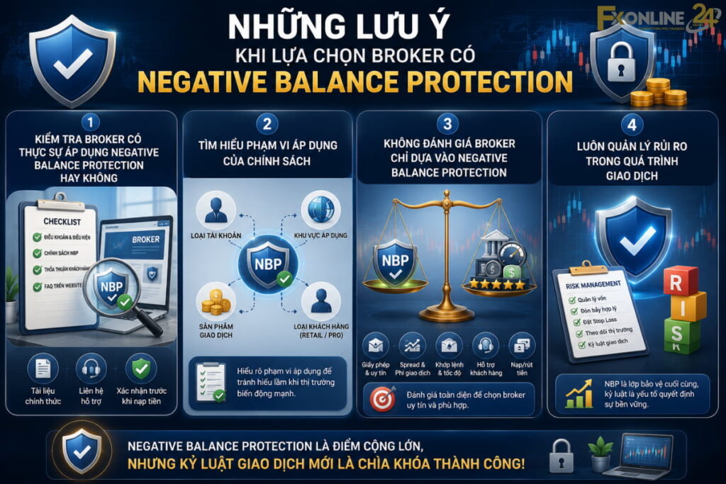 Những lưu ý khi lựa chọn broker có Negative Balance Protection