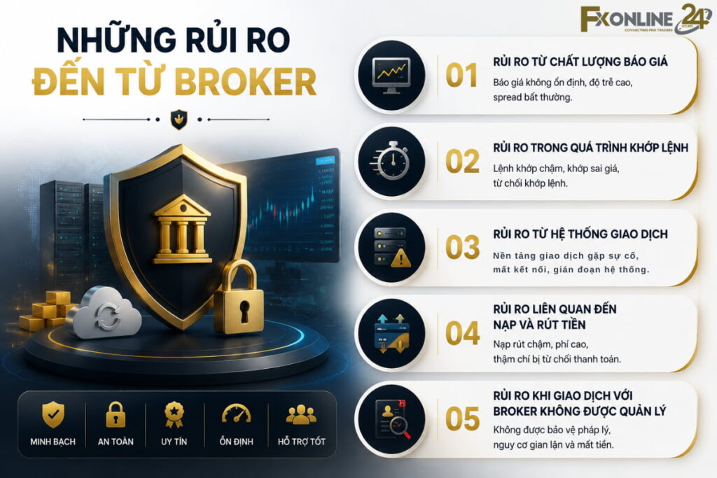 Những rủi ro đến từ broker