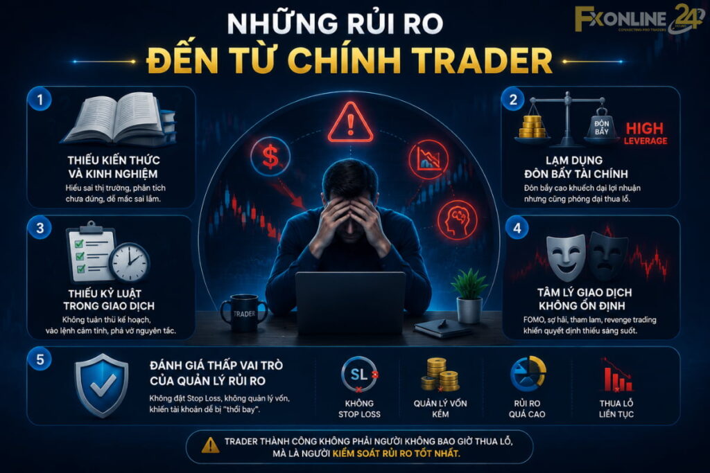 Những rủi ro đến từ chính trader