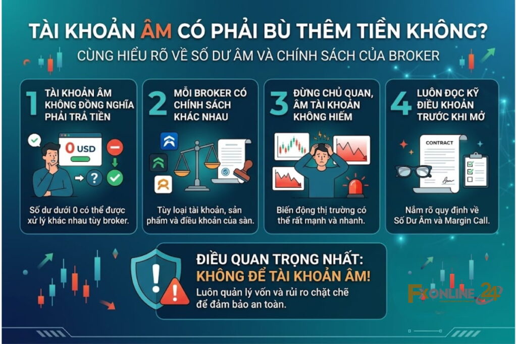 Tài khoản âm có phải bù thêm tiền không
