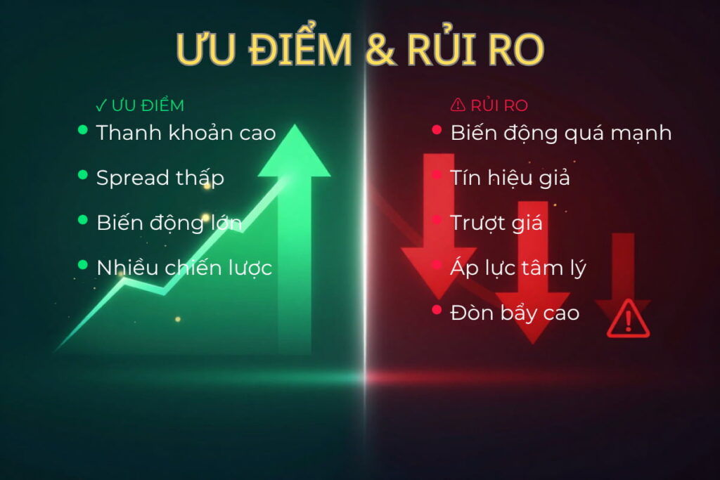 Ưu điểm và rủi ro khi giao dịch trong giờ giao thoa