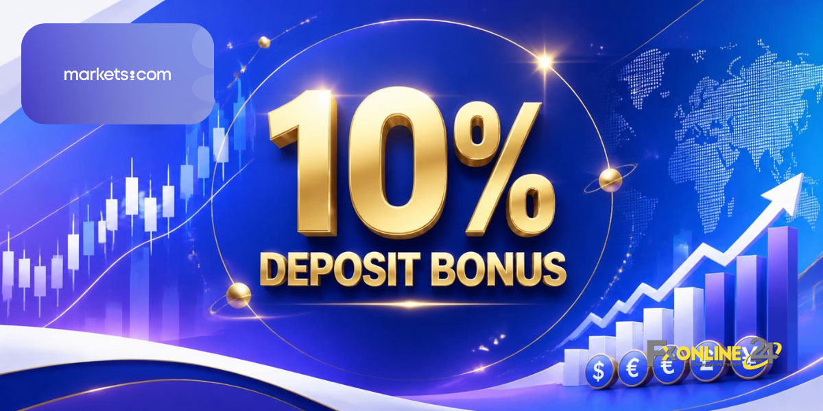 Deposit Bonus 10&nbsp;% - Markets.com (fxonline24h)