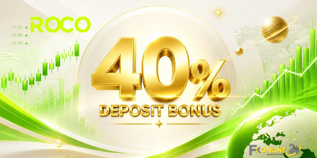 Deposit Bonus 40&nbsp;% - ROCO Broker (fxonline24h)