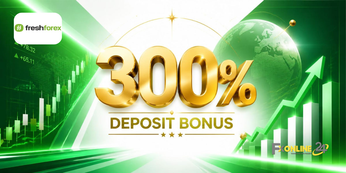 Deposit Bonus 300&nbsp;% - FreshForex (fxonline24h)