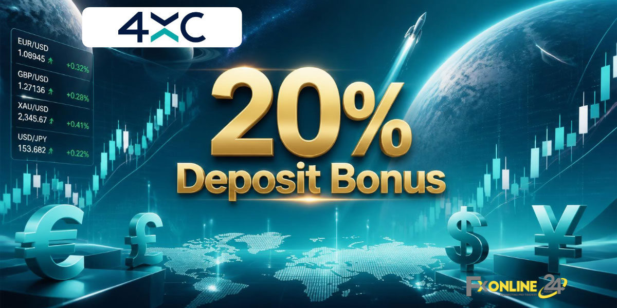Deposit Bonus 20&nbsp;% - 4XC (fxonline24h)
