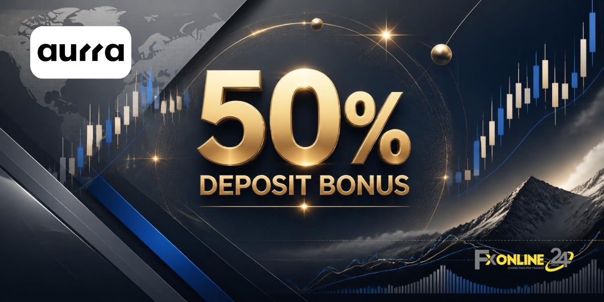 Deposit Bonus 50&nbsp;% - Aurra Markets (fxonline24h)