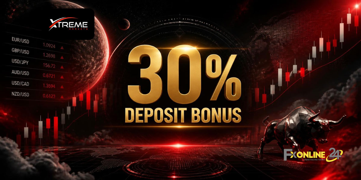 Deposit Bonus 30&nbsp;% - XtremeMarkets (fxonline24h)