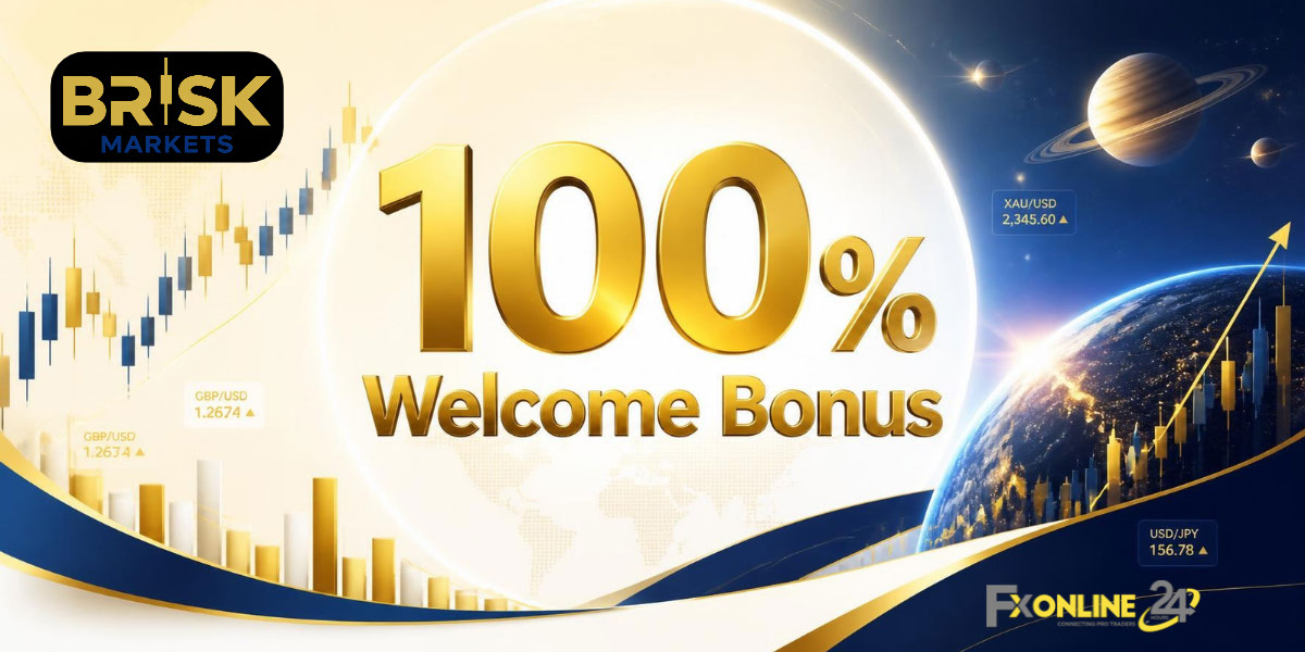No Deposit Bonus 100&nbsp;$ - Brisk Markets (fxonline24h)