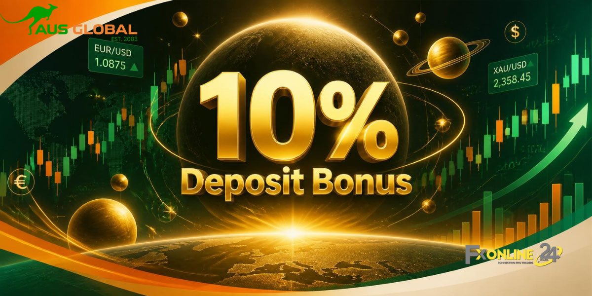 Deposit Bonus 10&nbsp;% - AUS GLOBAL (fxonline24h)
